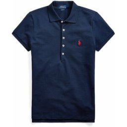 Ralph Lauren Poloshirt Slim Fit JULIE azul oscuro M