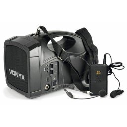 Altavoz Vonyx portátil Bluetooth 100W con micrófono inalámbrico UHF y MP3