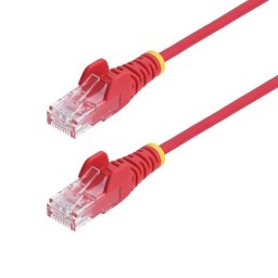Cable de red Ethernet CAT6 Delgado StarTech 7m Rojo Sin Enganches PoE 100W