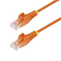 Cable de red Ethernet CAT6 StarTech.com Delgado Naranja 1m