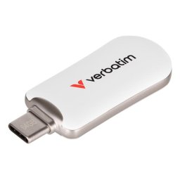 Unidad flash USB Verbatim 30228 64 GB USB Tipo C 3.2 Gen 1 100 MB/s blanca
