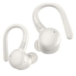 Auriculares Belkin SoundForm ActiveFit inalámbricos y con cable Bluetooth, cancelación activa de ruido, IP54, blancos