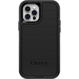 Funda para móvil negra OtterBox Defender Series policarbonato para iPhone 12/12 Pro, protección multicapa