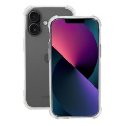 Funda para móvil Mobilis Cover transparente resistente para Apple iPhone 16