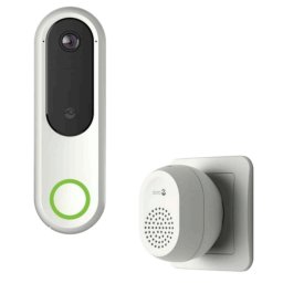 Timbre Doro Hemma Wi-Fi Inalámbrico Sensor Movimiento Exterior Blanco