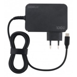 Adaptador de corriente MOBILIS 100 W USB Tipo C interior universal