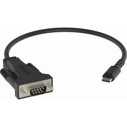 Cable serie Vision TC-USBCSER/BL USB-C a RS-232 Negro 170 mm
