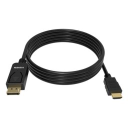 Cable Adaptador Vision TC 2MDPHDMI8K/BL DisplayPort a HDMI 2 m