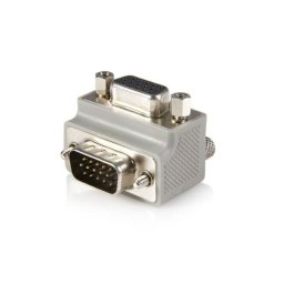 Adaptador de cable VGA en ángulo derecho a VGA StarTech.com Tipo 1 Macho/Hembra Gris