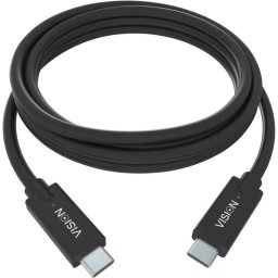Cable USB-C a USB-C Vision TC 1MUSBC/BL 1 m USB 3.2 Gen 1 5 Gbit/s Negro