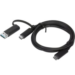 Cable USB Lenovo 4X90U90618 1 m USB-A a USB-C USB 3.2 Gen 1 Negro