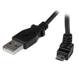 Cable USB a Micro USB 1 m StarTech.com Acodado Ángulo Superior Negro
