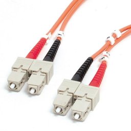 Cable de fibra óptica multimodo SC a SC OM1 de 2m StarTech