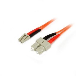 Cable de Fibra Óptica Duplex Multimodo StarTech 1 m LC a SC