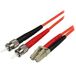 Cable de fibra óptica StarTech 1 m LC a ST multimodo OM2 LSZH