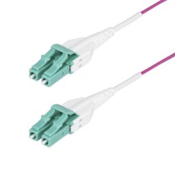 Cable de Fibra Óptica Multimodo OM4 LC a LC 10m Violeta Érica StarTech