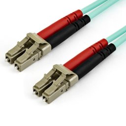 Cable de Fibra Óptica Multimodo StarTech 15m LC/UPC a LC/UPC OM4 50/125µm