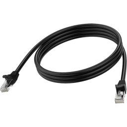 Cable de red Vision TC 2MCAT6A/BL Cat6a U/UTP 2 m Negro