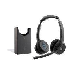 Auriculares Cisco HS-WL-722-BUNAS-C inalámbricos Bluetooth con cancelación de ruido y micrófono negro