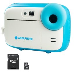 Agfa Photo Pack Realikids Instant CAM Azul + 1 Tarjeta Micro SD 32GB