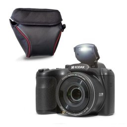 Cámara digital Kodak Pixpro AZ255 Zoom óptico 25x Gran Angular Full HD Funda