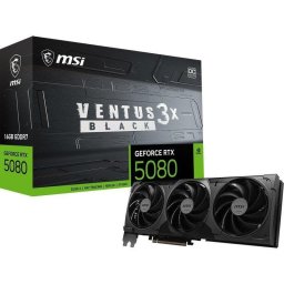 Tarjeta Gráfica MSI GeForce RTX 5080 VENTUS 3X OC 16 GB GDDR7 Reflex 2 RTX AI DLSS4.5