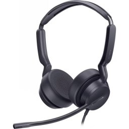 Auriculares Yealink UH 42 con cable USB-C On Ear para oficina, micrófono y control volumen negro