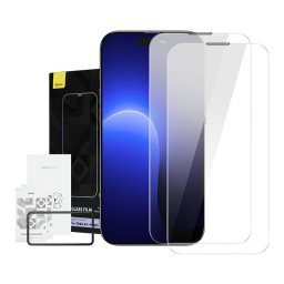 Mica Baseus Crystal para iPhone 14 Pro 0.3mm Antipolvo 2 unidades