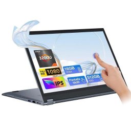 Portátil INTECHNE UCC-UL156-A 15,6" AMD Ryzen 3 3200U 16GB Radeon Graphics 512GB SSD Windows 11 Pro pantalla táctil