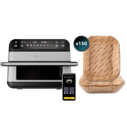 Origial FRYFIT 10L DUAL WIFI Freidora de Aire 10L Dual Wi-Fi 2800W Inox + 150 Papeles