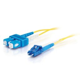 Cable fibra óptica C2G 5 m LC a SC OFNR single-mode