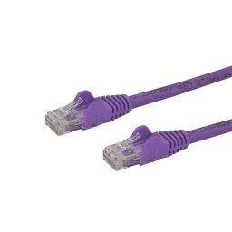 Cable de red StarTech Cat6 UTP 5m púrpura Gigabit RJ45 sin enganches