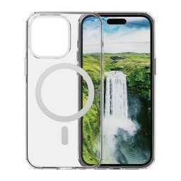 Funda para móvil dbramante1928 Iceland Ultra D3O MagSafe transparente blanca para iPhone 15 ProM