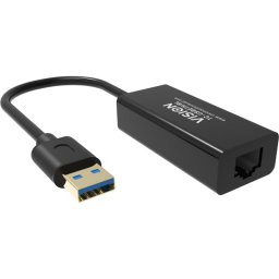 Tarjeta de red Vision TC-USBETH/BL USB Ethernet 10/100 Mbps negra