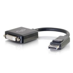 Adaptador convertidor DisplayPort a DVI-D Single Link C2G 20 cm negro