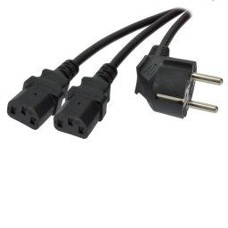 Cable de alimentación MCL 2 m con regleta de bornes de 2 pines y enchufe tipo F