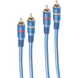 SHIVERPEAKS SHVP BS40605 - Cable RCA, cable DOBLE con cable remoto, 5,0m