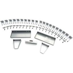 Set de ganchos de suspensión, estantes de almacenamiento y recipientes de 45 piezas para paredes de herramientas HBM y sistemas de taller modulares