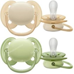 Avent avent chupete ultra soft 0-6 m crema/verde niÃ?o 2 uds scf09