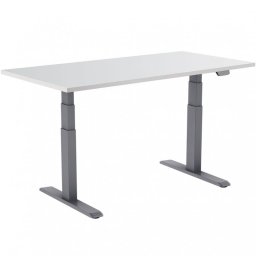 Kimex Escritorio Motorizado Ergonómico 120x75cm Blanco/Gris