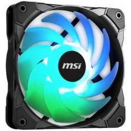 Ventilador MSI MAX F12A-3 RGB Control Mystic Light, Antivibración, Negro