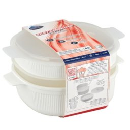 Vaporera C&P Care + Protect CMVDS8003 4L Microondas Sin BPA Blanco