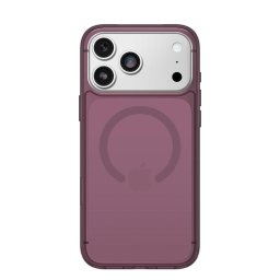 Funda para móvil OtterBox Symmetry Clear MagSafe rígida policarbonato rosa transparente con protección avanzada para iPhone 17 Pro Max