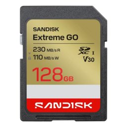Tarjeta de memoria SanDisk Extreme GO 128 GB SDXC UHS-I 230 MB/s resistente