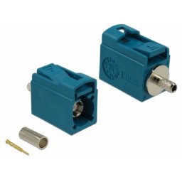 Conector Coaxial Delock 89709 FAKRA Z Macho Chapado en Oro