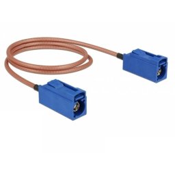 Cable coaxial Delock 89667 0.5 m FAKRA C azul/marrón