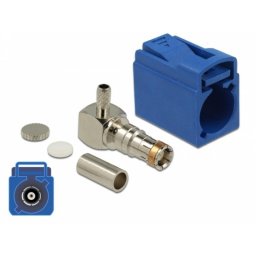 Conector Delock FAKRA C Macho 90° Azul Conector Coaxial