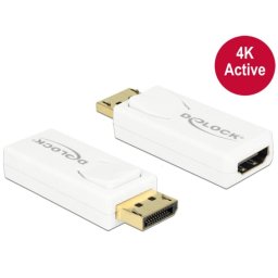 Adaptador DeLOCK DisplayPort 1.2 a HDMI Blanco