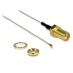 Cable coaxial DeLOCK 88812 0,2 m MHF III (I-PEX) a SMA Gris