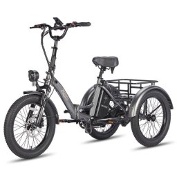 Bicicleta Eléctrica Fafrees F20 Mate 20" Motor 250W Batería 48V 20Ah Gris Plomo